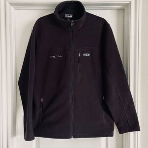 Patagonia Synchilla Black Full-Zip Fleece Jacket Corporate Branding Size L